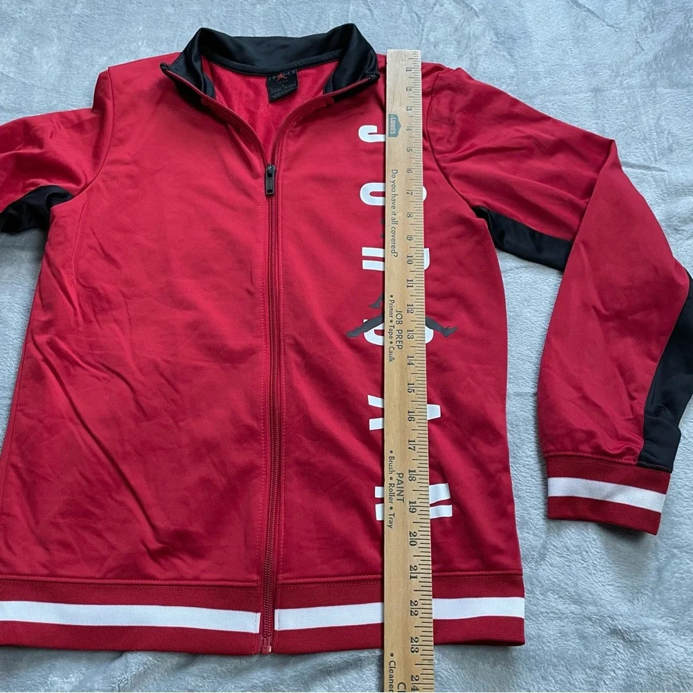 Air Jordan Jacket Large 12-13 Youth Boys Kids Track‎ Athletic Red Jumpman